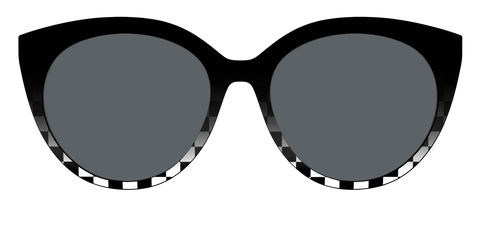 The Polarized Checkerboard Fade Sun Top