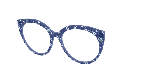 The Denim Heart Glitter Crystal