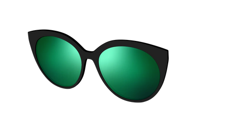 The Polarized Green Reflective Sun Top