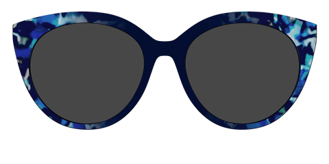 The Polarized Indigo Tortoise Sun Top