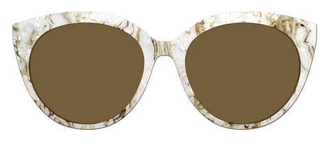 The Polarized Ivory Sand Pearl Shell Sun Top