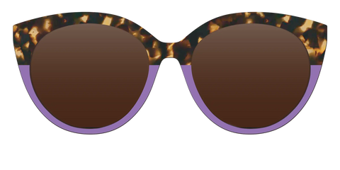 The Polarized Lavender Tortoise Split Sun Top