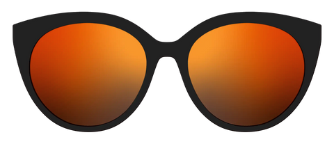 The Polarized Orange Reflective Sun Top