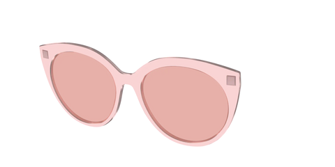 The Pink Crystal With Coral Pink Lens