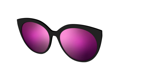 The Polarized Pink Reflective Sun Top