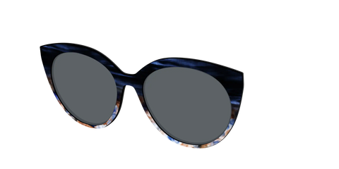 The Polarized Blue Horn Tortoise Sun Top