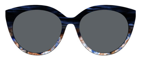 The Polarized Blue Horn Tortoise Sun Top