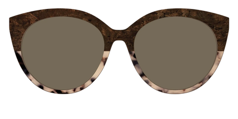 The Polarized Dark Oak Tortoise Split Sun Top