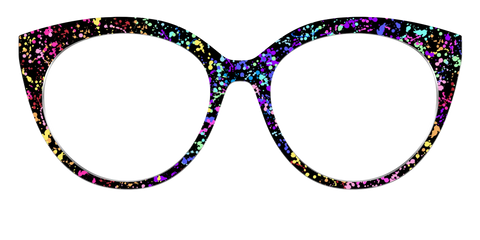 The Rainbow Splatter Black