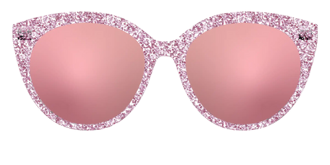 The Polarized Rose Gold Sparkle Sun Top