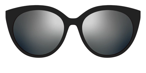 The Polarized Silver Reflective Sun Top