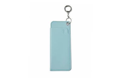 The Top Frame Keychain Case Iris Blue